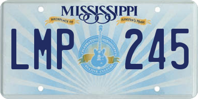 MS license plate LMP245
