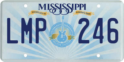 MS license plate LMP246