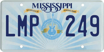 MS license plate LMP249