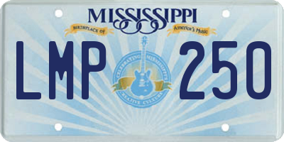 MS license plate LMP250