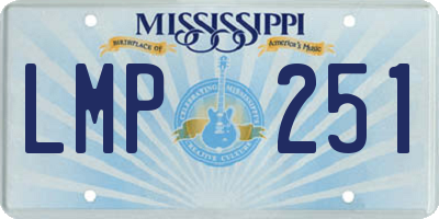 MS license plate LMP251