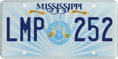 MS license plate LMP252