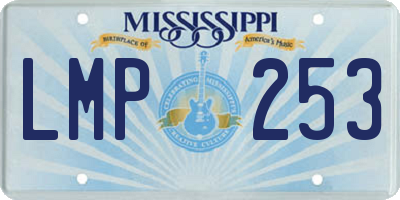 MS license plate LMP253