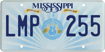 MS license plate LMP255