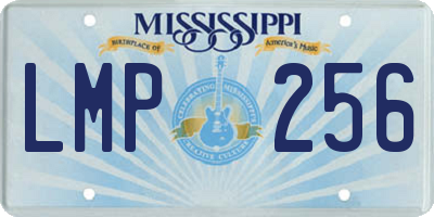 MS license plate LMP256