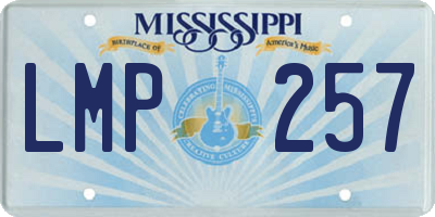 MS license plate LMP257
