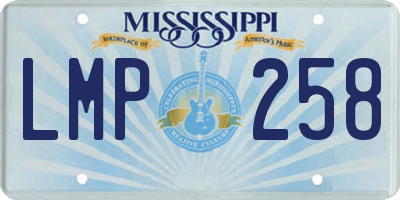 MS license plate LMP258