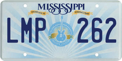 MS license plate LMP262