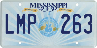 MS license plate LMP263