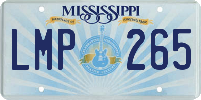 MS license plate LMP265