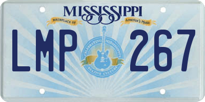 MS license plate LMP267