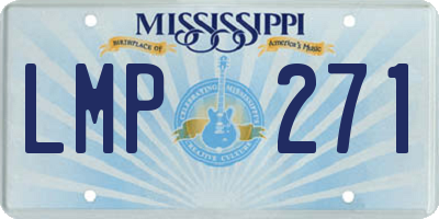 MS license plate LMP271