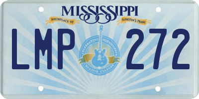 MS license plate LMP272