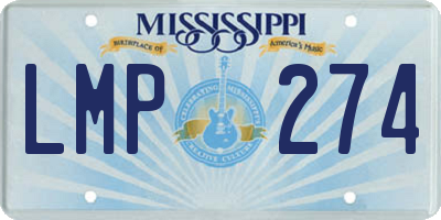 MS license plate LMP274