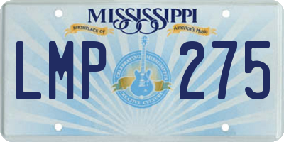 MS license plate LMP275