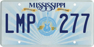 MS license plate LMP277