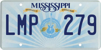 MS license plate LMP279