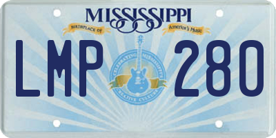 MS license plate LMP280