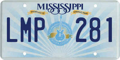 MS license plate LMP281