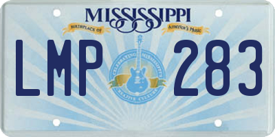 MS license plate LMP283