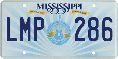 MS license plate LMP286