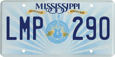 MS license plate LMP290