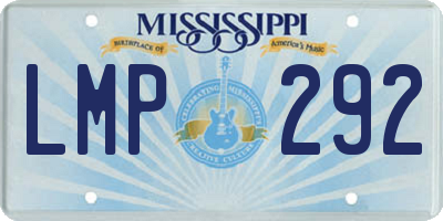 MS license plate LMP292