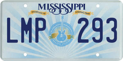 MS license plate LMP293