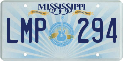 MS license plate LMP294