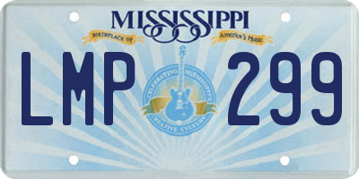 MS license plate LMP299