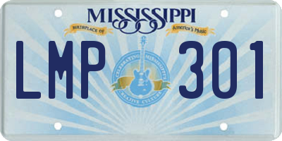 MS license plate LMP301