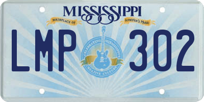MS license plate LMP302