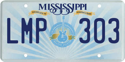 MS license plate LMP303