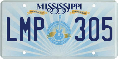 MS license plate LMP305