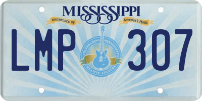 MS license plate LMP307