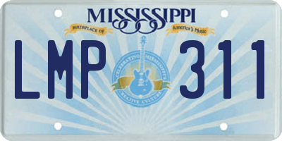 MS license plate LMP311