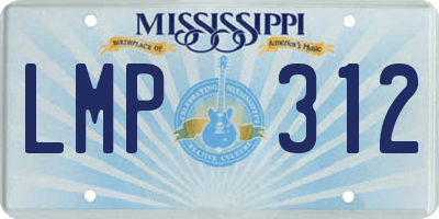 MS license plate LMP312