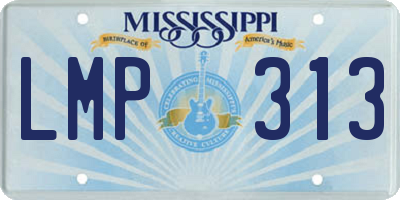 MS license plate LMP313