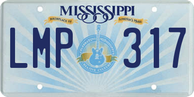 MS license plate LMP317
