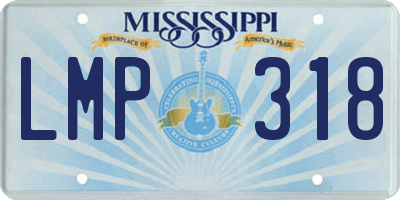 MS license plate LMP318