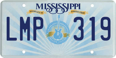 MS license plate LMP319