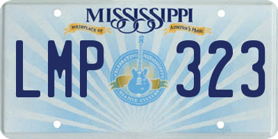 MS license plate LMP323