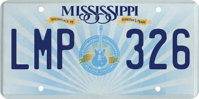 MS license plate LMP326