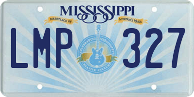 MS license plate LMP327