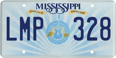 MS license plate LMP328