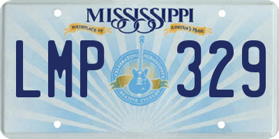 MS license plate LMP329