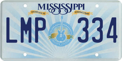 MS license plate LMP334