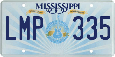MS license plate LMP335