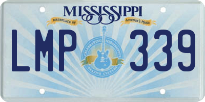 MS license plate LMP339