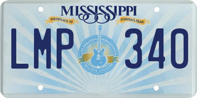 MS license plate LMP340